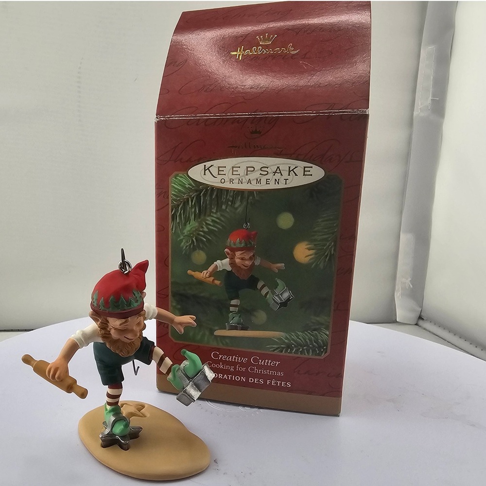 Hallmark Keepsake Ornament Creative Cutter Elf Cooking for‎ Christmas